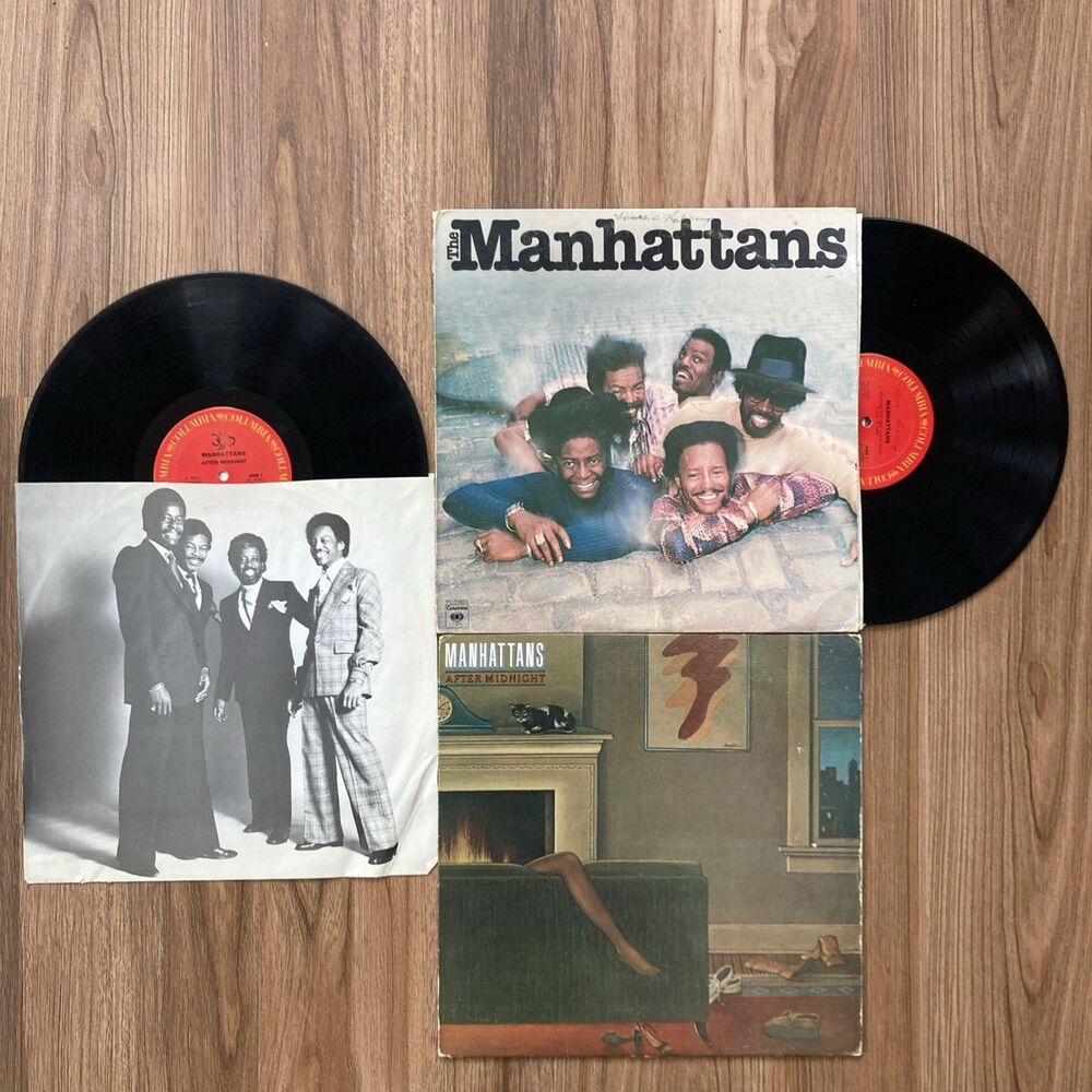 The Manhattans Vinyl LP R&B Lot • Set of 2 • After Midnight, Self-titled (1976)